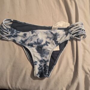 Hollister Blue Tie-Dye Bikini Bottom